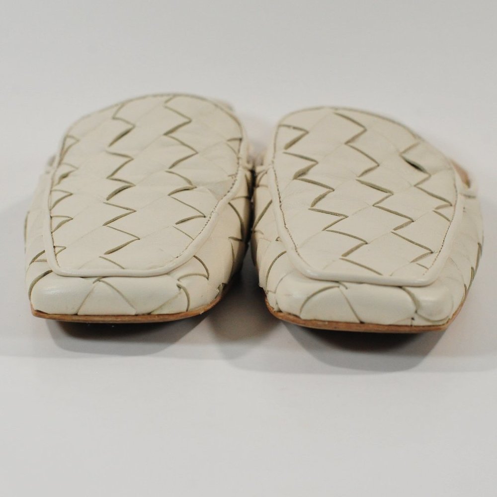 Napoleoni leather flats Off White SZ 9.5 - Picture 2 of 12